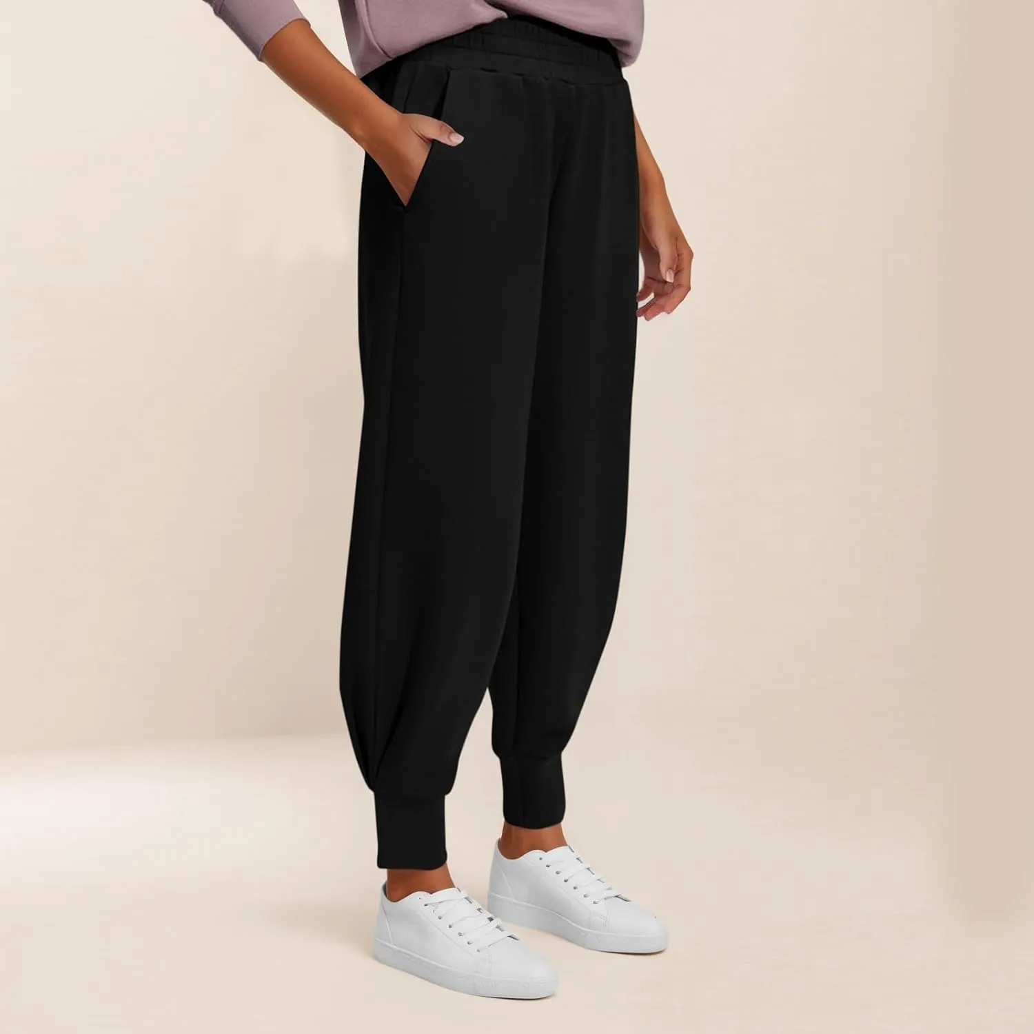 2024 Cinch Bottom Sweatpants Women's Casual High Waisted Joggers Workout Active Baggy Lounge Trousers with Pockets