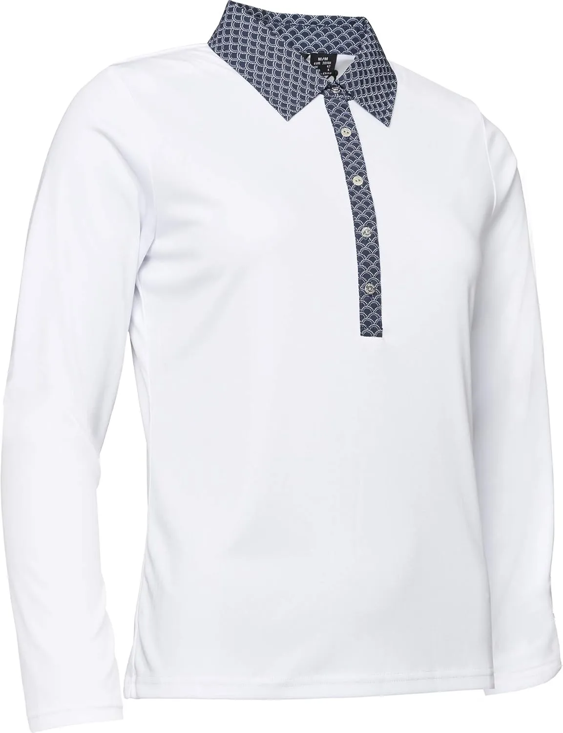ABACUS Sportswear Womens Golf Polo, Golf Polo Shirts for Women, Crail Longsleeve Golf Polo Shirt