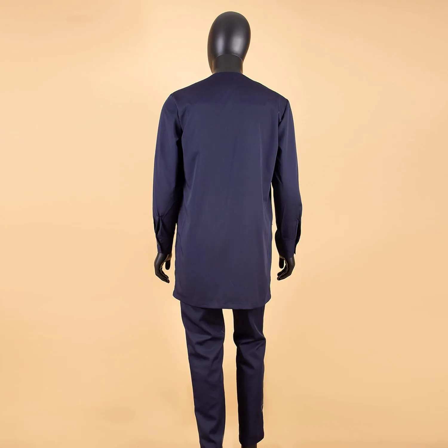 African Men Traditional Clothing Set Full Sleeve Dashiki Long Shirts and Pants 2 Piece Set African Suits
