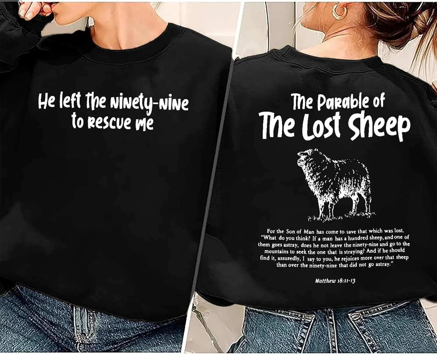 BANGELY Christian Sweatshirts for Women Bible Verse Shirts Faith Christian Religious Crewneck Long Sleeve Pullover Tops