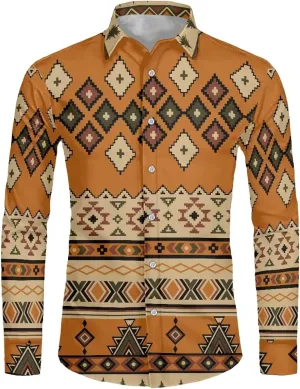 Biyejit Men's Long Sleeve Dress Shirts Wrinkle-Free Casual Button Down Shirt Plus Size XS-6XL