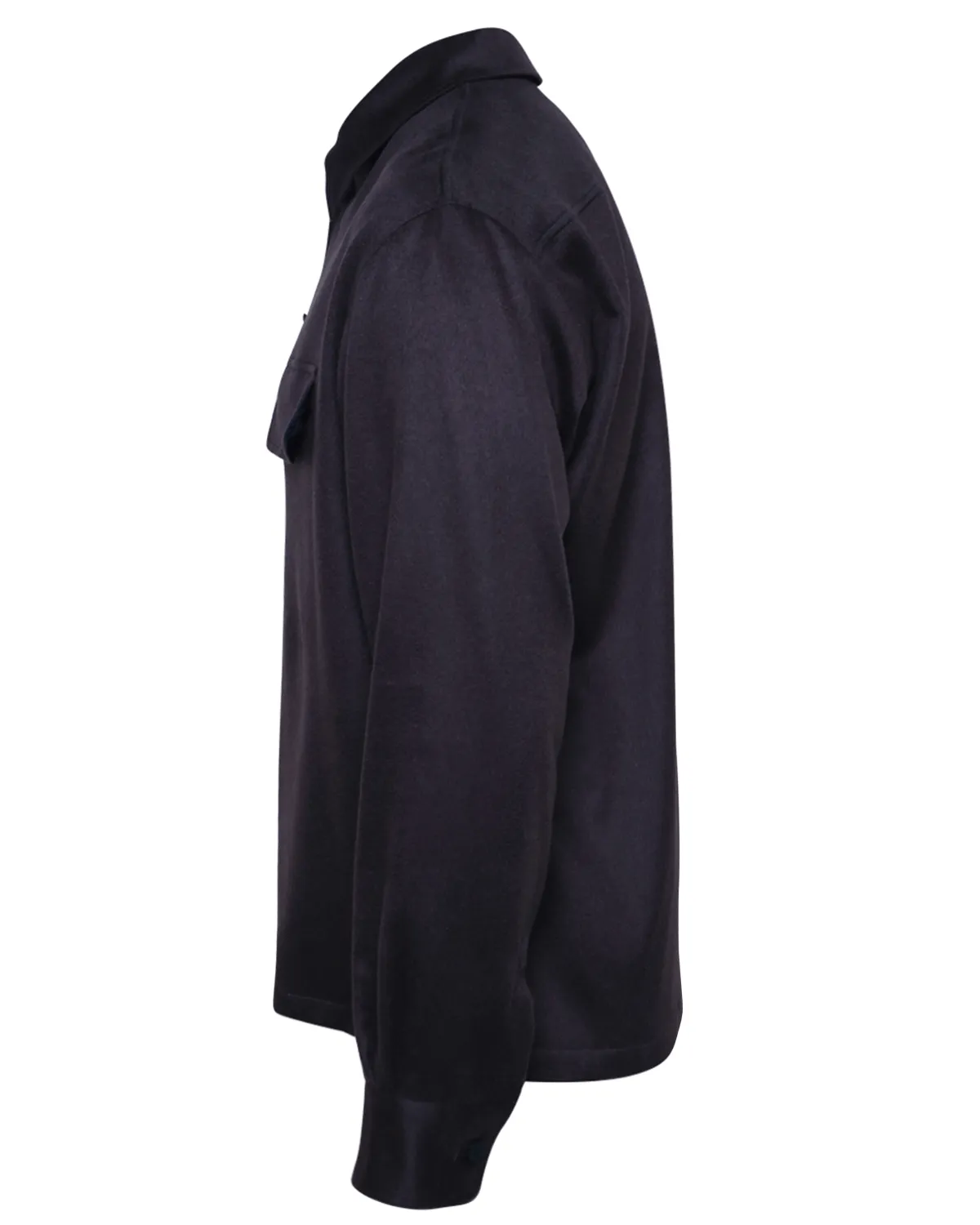 Brown Cashmere Blend Overshirt