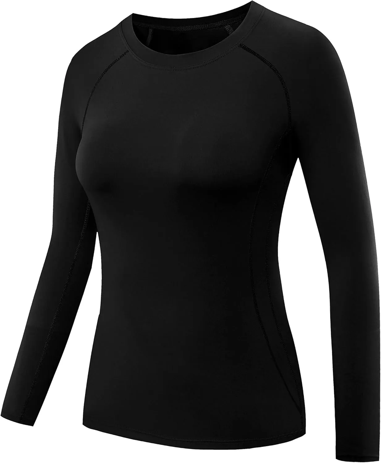 CADMUS 1 or 3 Pack Workout Long Sleeve Shirts for Women Dry Fit Compression Running Top