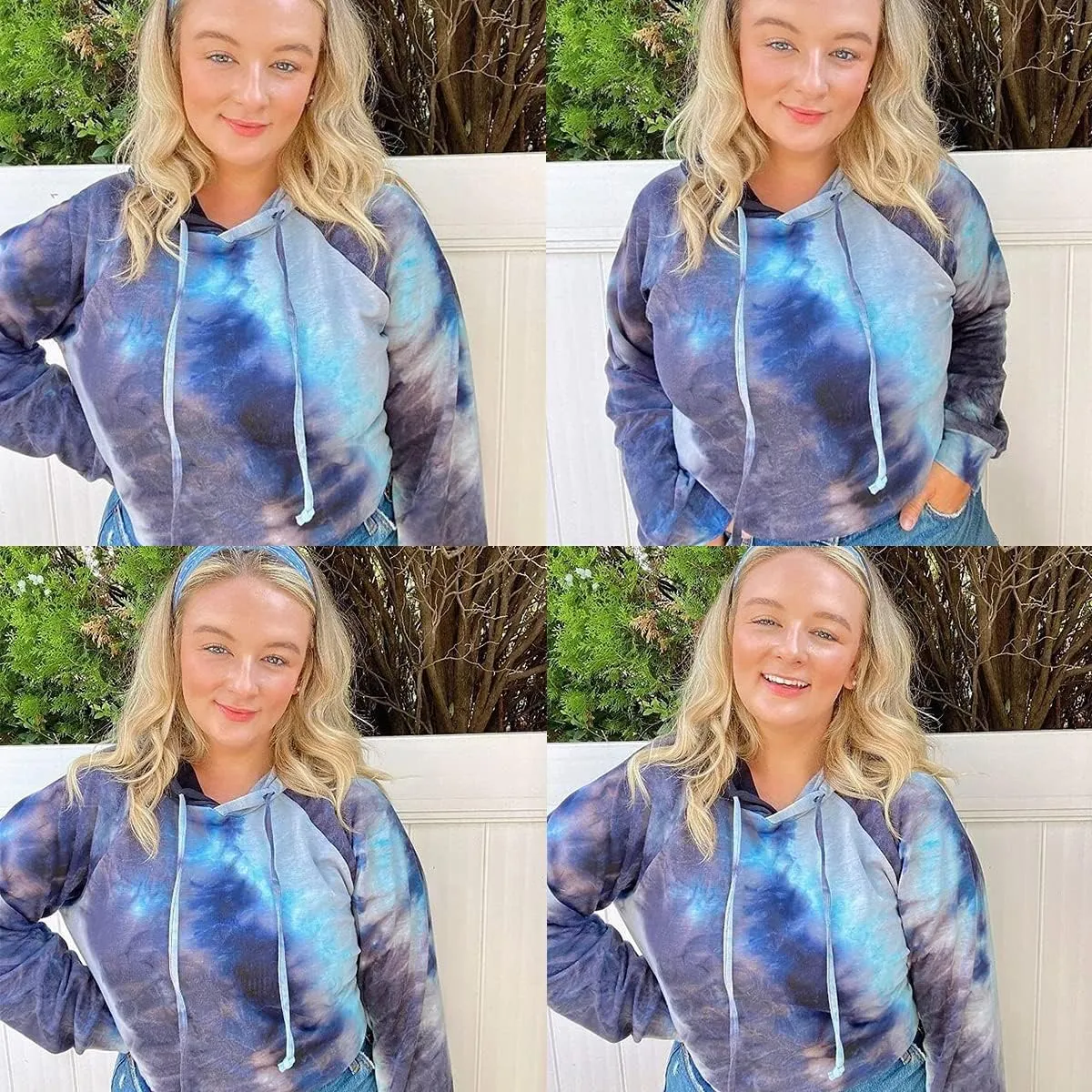 CARCOS Plus Size Hoodies for Women Long Sleeve Pullover Shirts Drawstring Tops XL-5XL