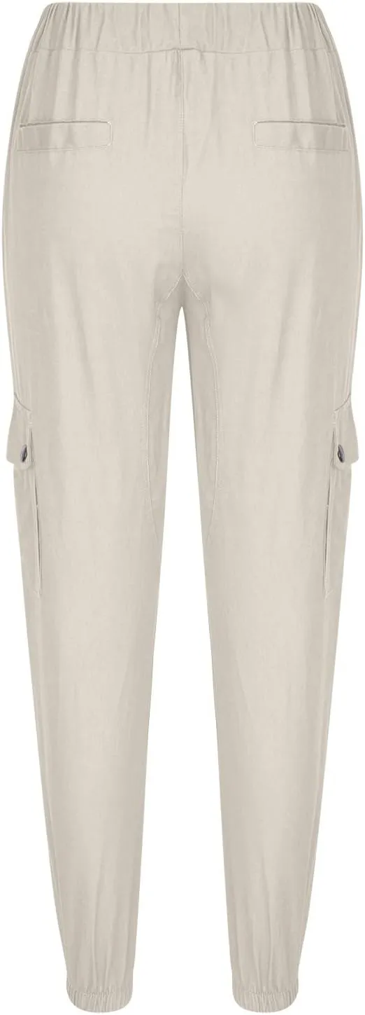 Cargo Sweatpants for Men Multi Pockets Skinny-Fit Slacks Tapered Loose Trousers Outdoor Fashion Slim Sport Pants