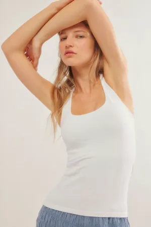Clean Lines Racerback (White)