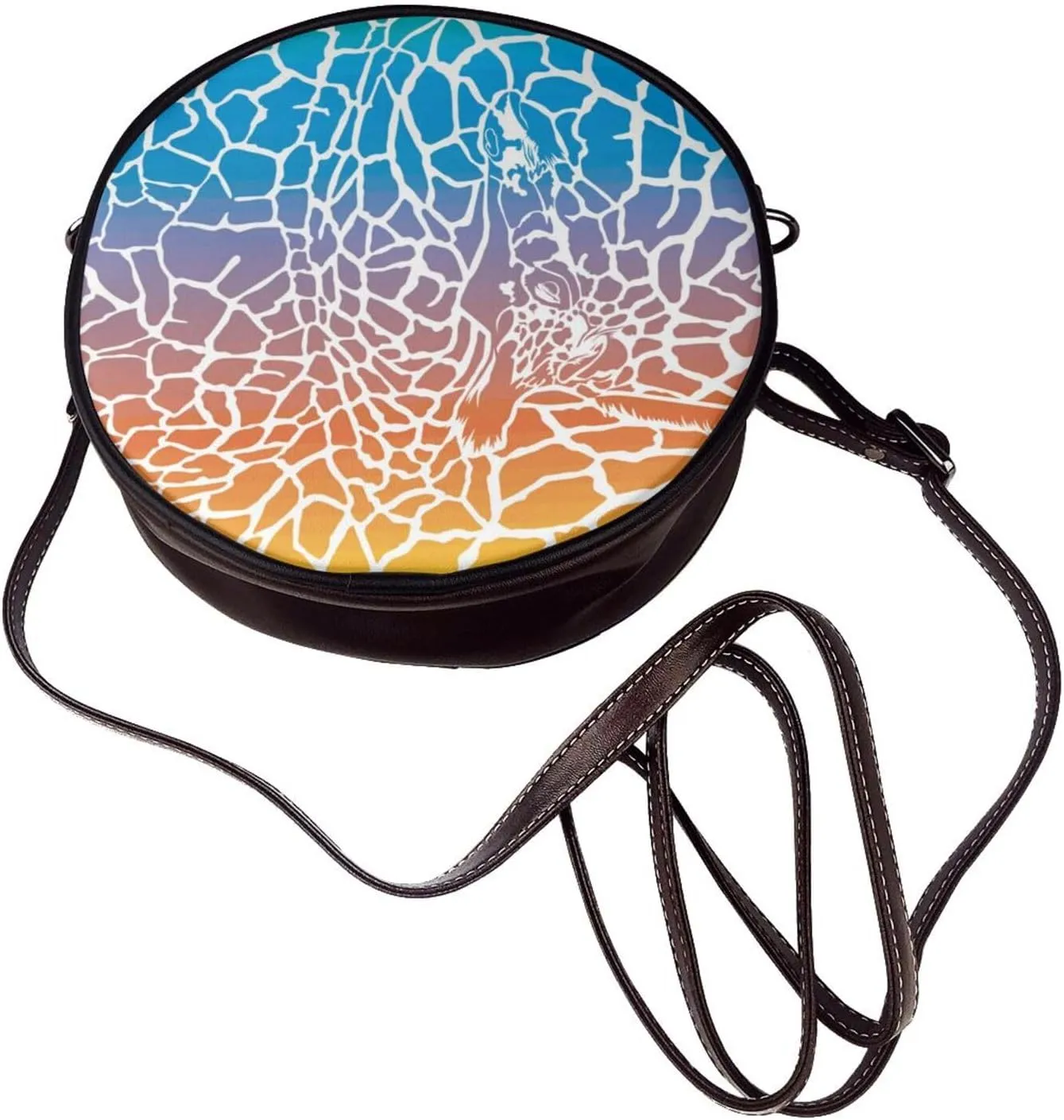 Crossbody Bags for Women Small PU Leather Shoulder Purses and Circle Crossbody Handbags