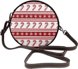 Crossbody Bags for Women Small PU Leather Shoulder Purses and Circle Crossbody Handbags