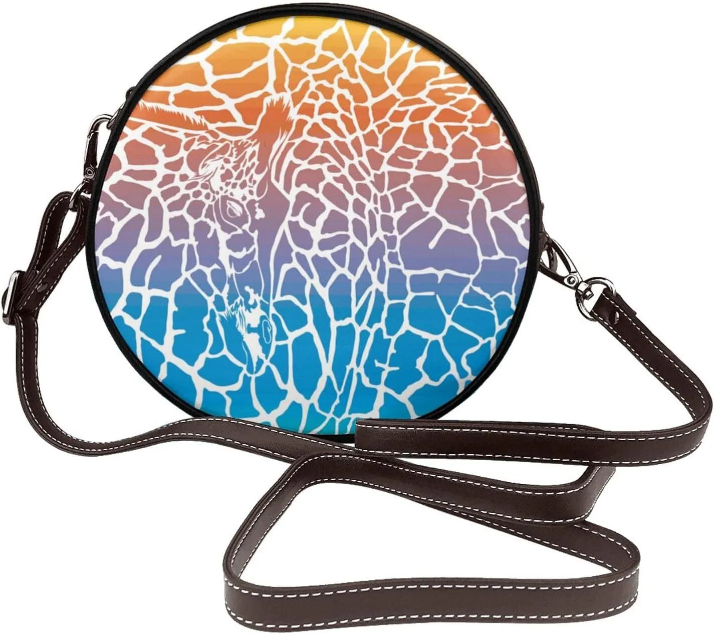 Crossbody Bags for Women Small PU Leather Shoulder Purses and Circle Crossbody Handbags