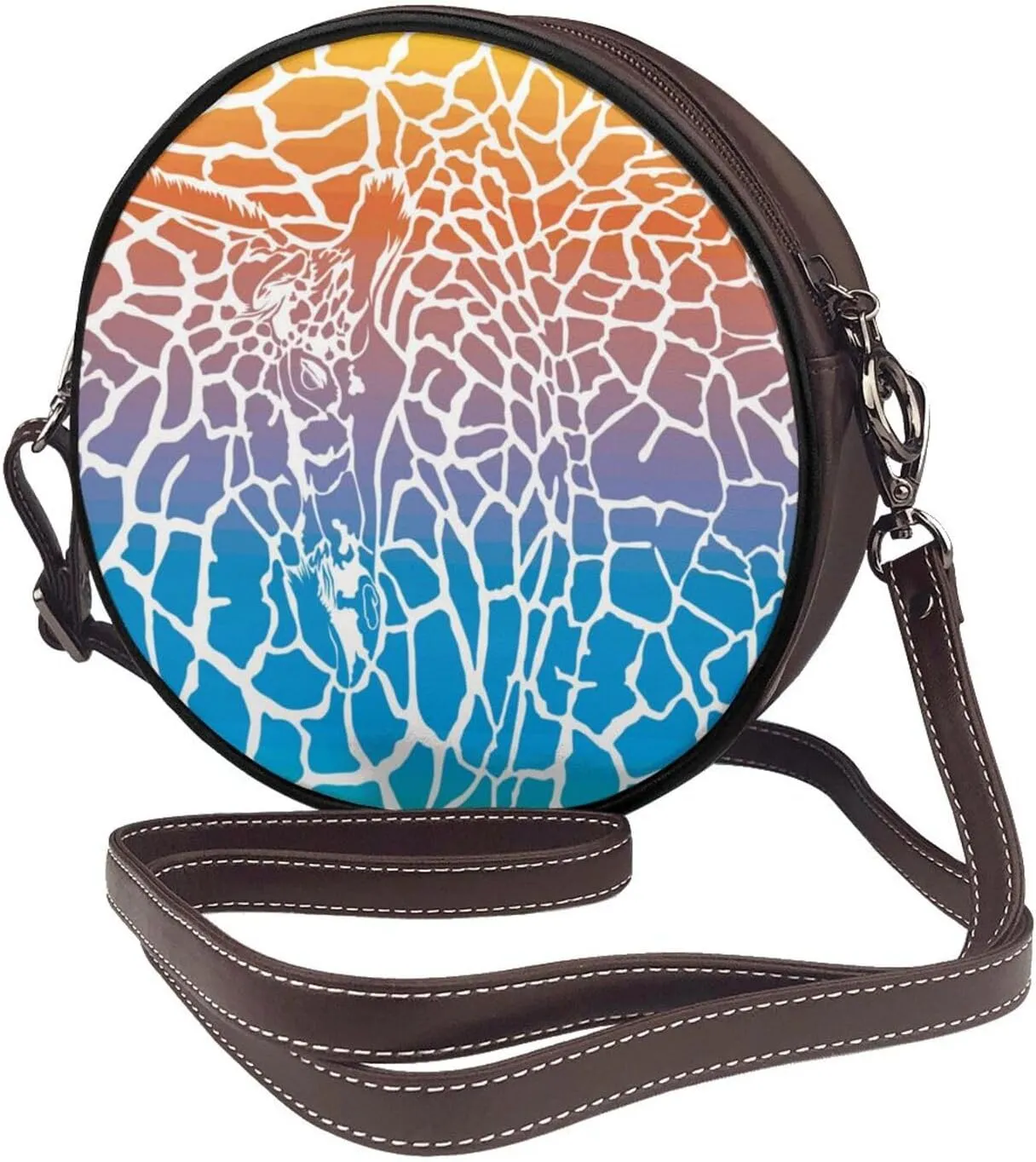 Crossbody Bags for Women Small PU Leather Shoulder Purses and Circle Crossbody Handbags