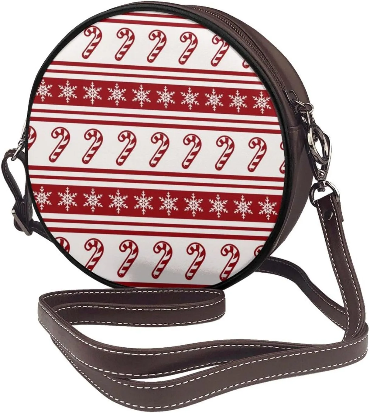 Crossbody Bags for Women Small PU Leather Shoulder Purses and Circle Crossbody Handbags