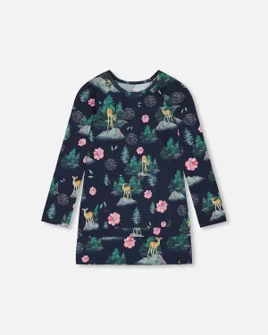 Deux Par Deux Girls Printed Tunic  G20K76-085  Print Outdoor
