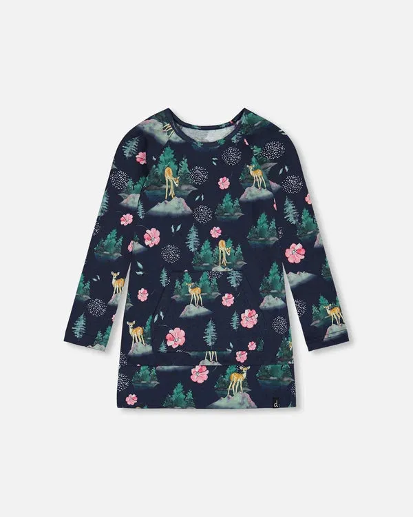 Deux Par Deux Girls Printed Tunic  G20K76-085  Print Outdoor