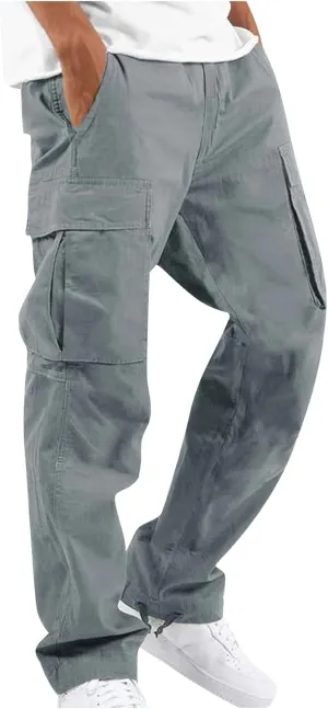 DuDubaby Men's Sports Casual Jogging Trousers Lightweight Hiking Work Pants Outdoor Pant