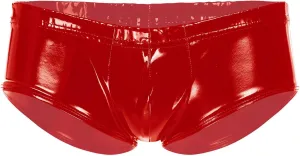 FEESHOW Men Sexy U-convex Underwear Low Waist Sexy Stage Dance PU Leather Bikini Briefs Panties