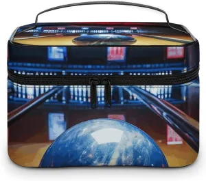 Foldable Travel Luggage Bag for Men And Women, Dry And Wet Separation Portable Travel Luggage Bag, Bowling Printed Waterproof Sports Luggage Bag, Fitness Bag