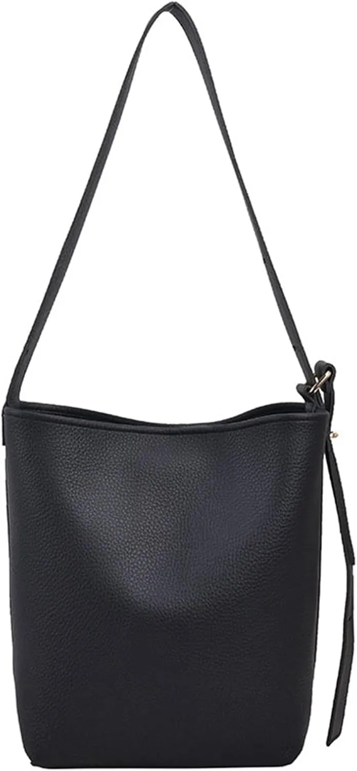 Genuine Leather Hobo Bag for Women Large Tote Bag Shoulder Bag Top-Handle Purse with Adjustable Shoulder Strap (Brown)