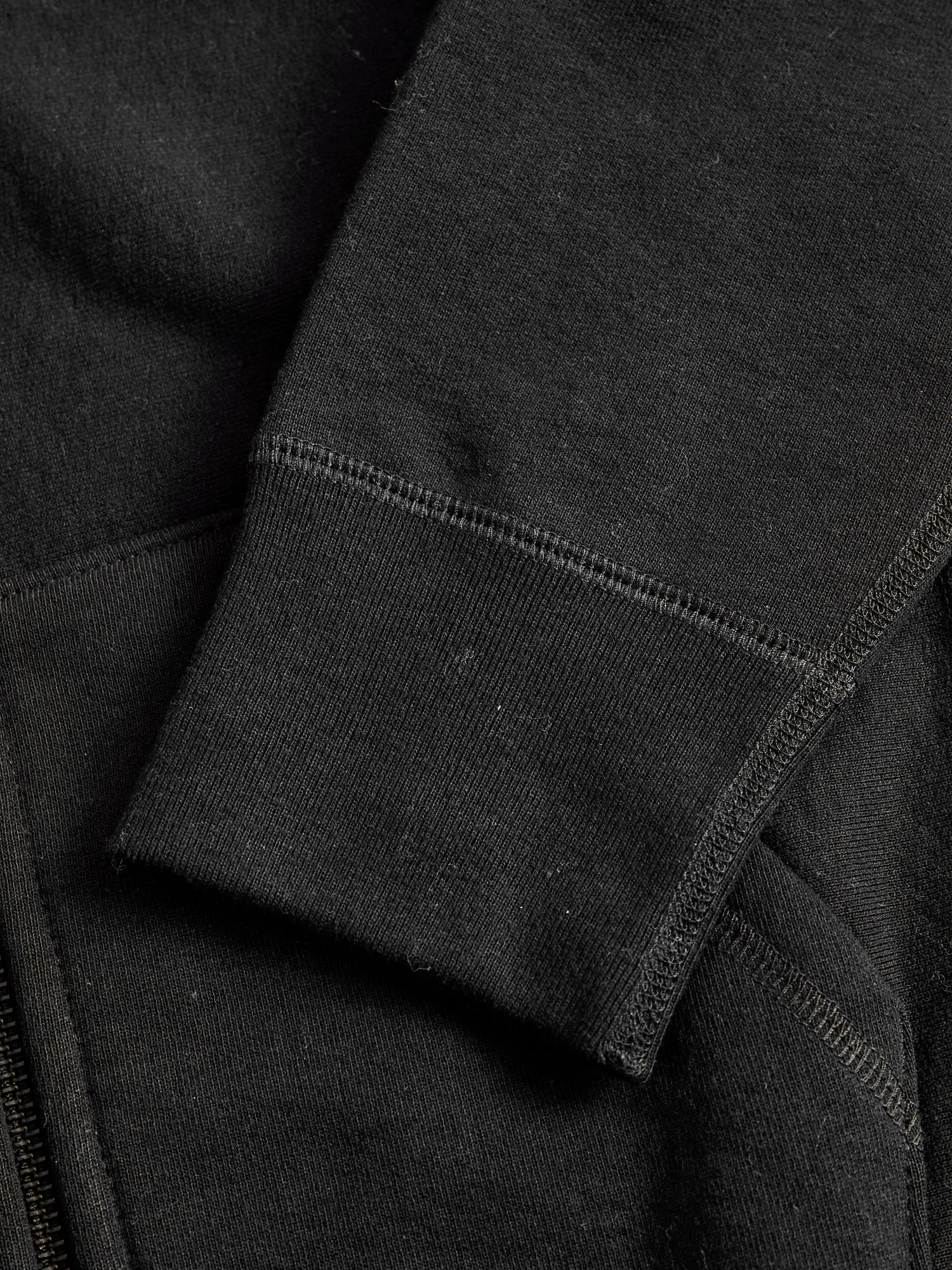 Heavyweight Zip Hoodie in Black