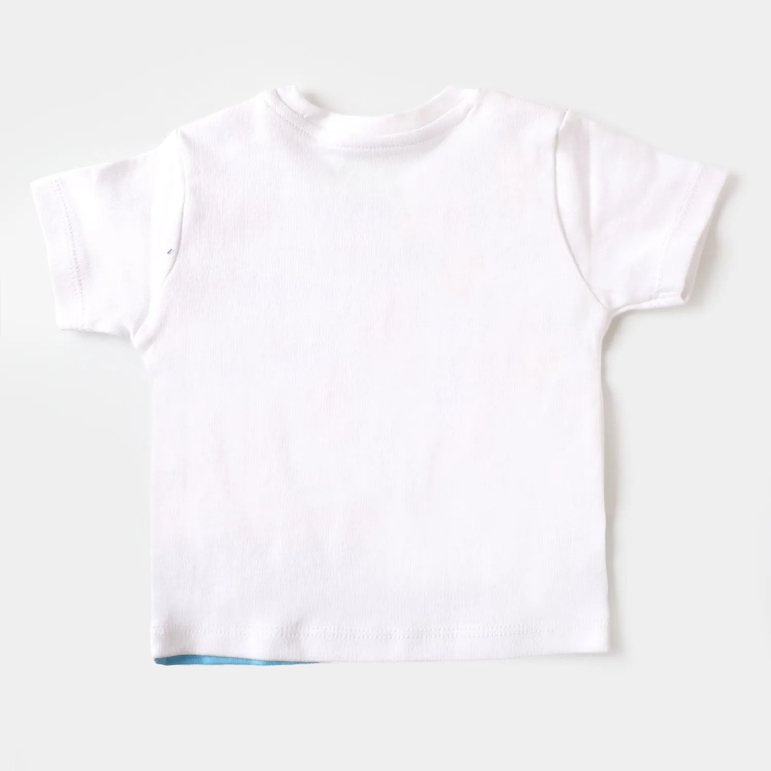 Infant Boys Cotton 2PC Set Character- White