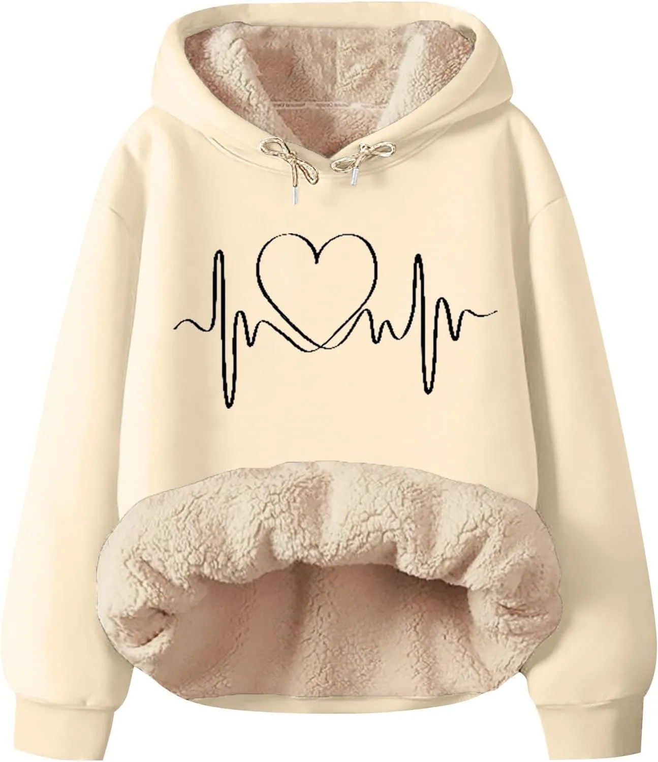 JOFOW womens graphic hoodies hooded sweatshirt women cute sweatshirts for women essentials hoodie