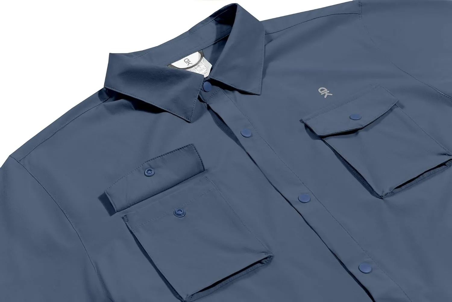 Little Donkey Andy Men's Lightweight Quick Dry Shirts for Hiking Travel Fishing Short Sleeve UPF50 Cargo Pocket