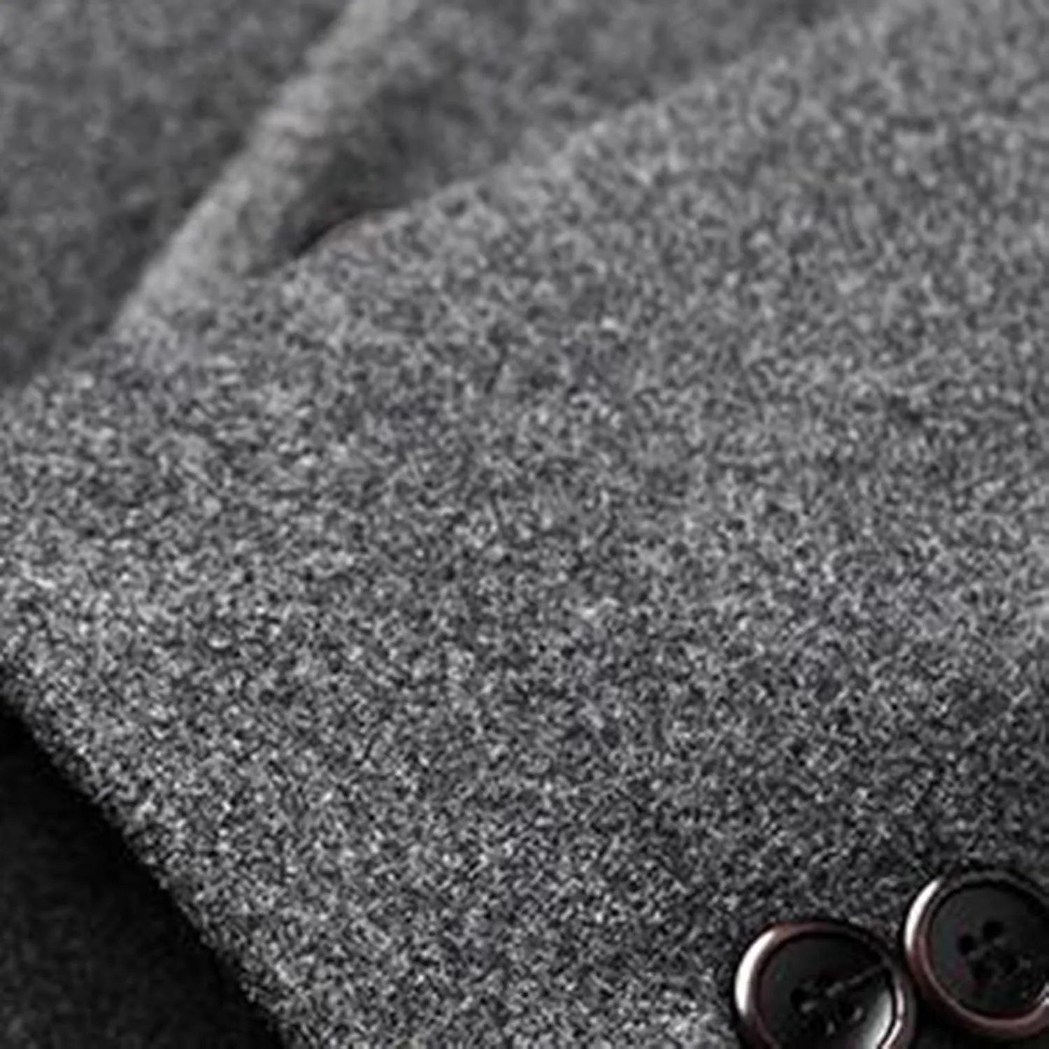 Lu's Chic Men's Single Breasted Trench Coat Button Down Overcoat Warm Dress Pea Coats