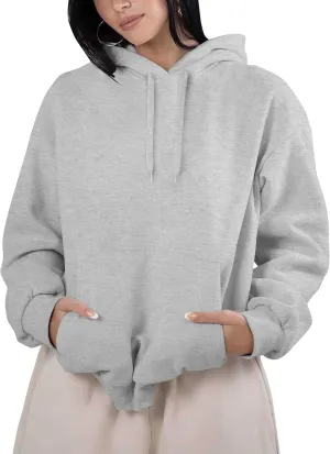 M MA CROIX Womens Premium Heavyweight Pullover Hoodie Oversized Sweatshirt Kangaroo Pocket Loose Fit XS-5XL