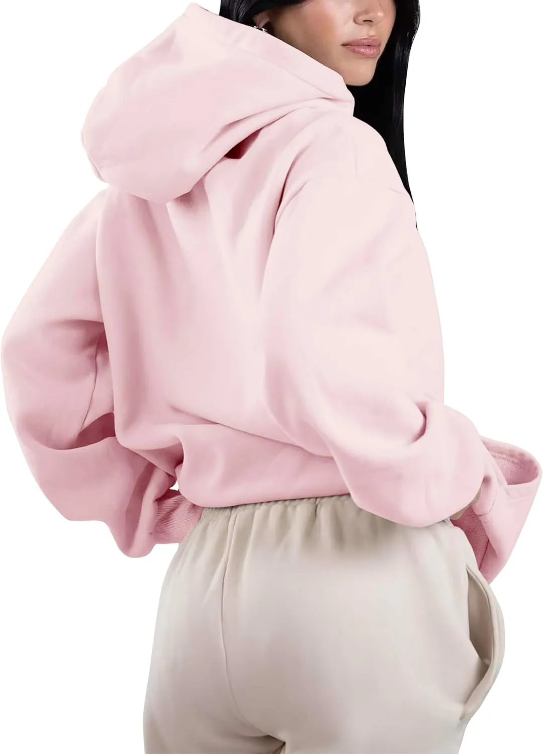 M MA CROIX Womens Premium Heavyweight Pullover Hoodie Oversized Sweatshirt Kangaroo Pocket Loose Fit XS-5XL