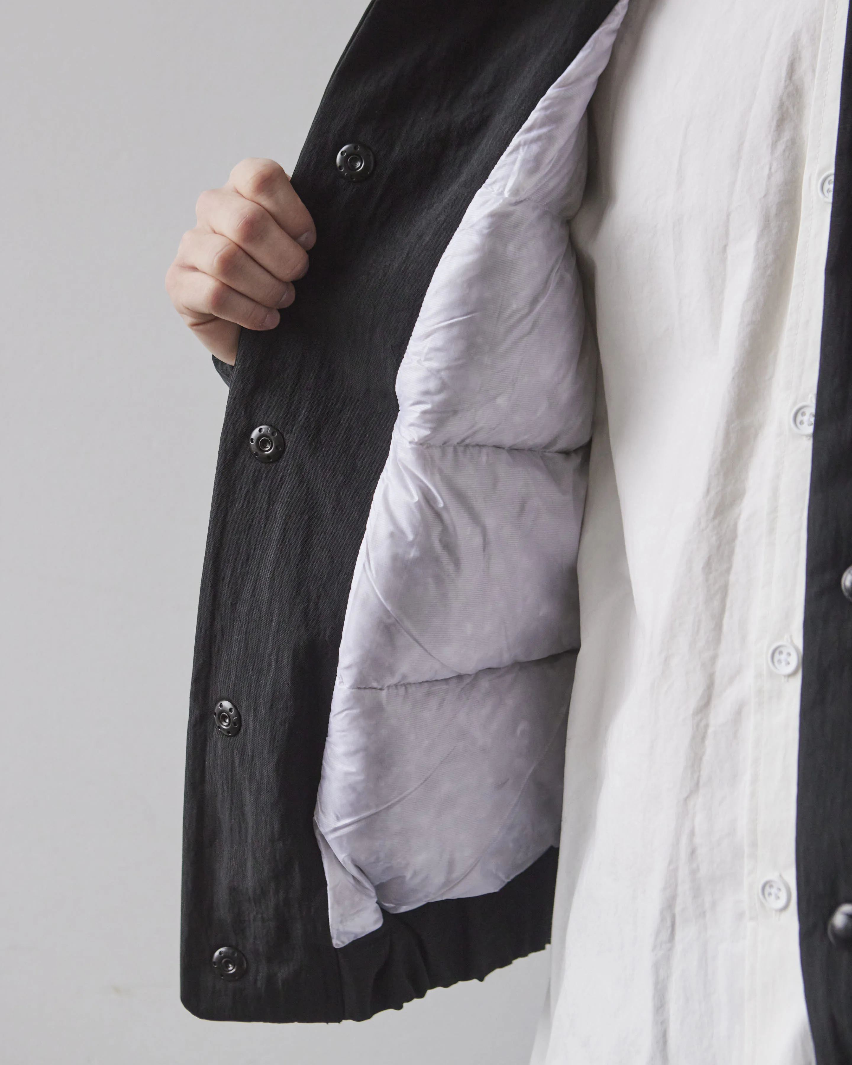 MAN-TLE R0D3 Nylon Shirt, Black