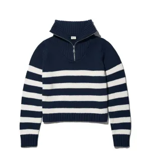 Matey Sweater in Navy and White