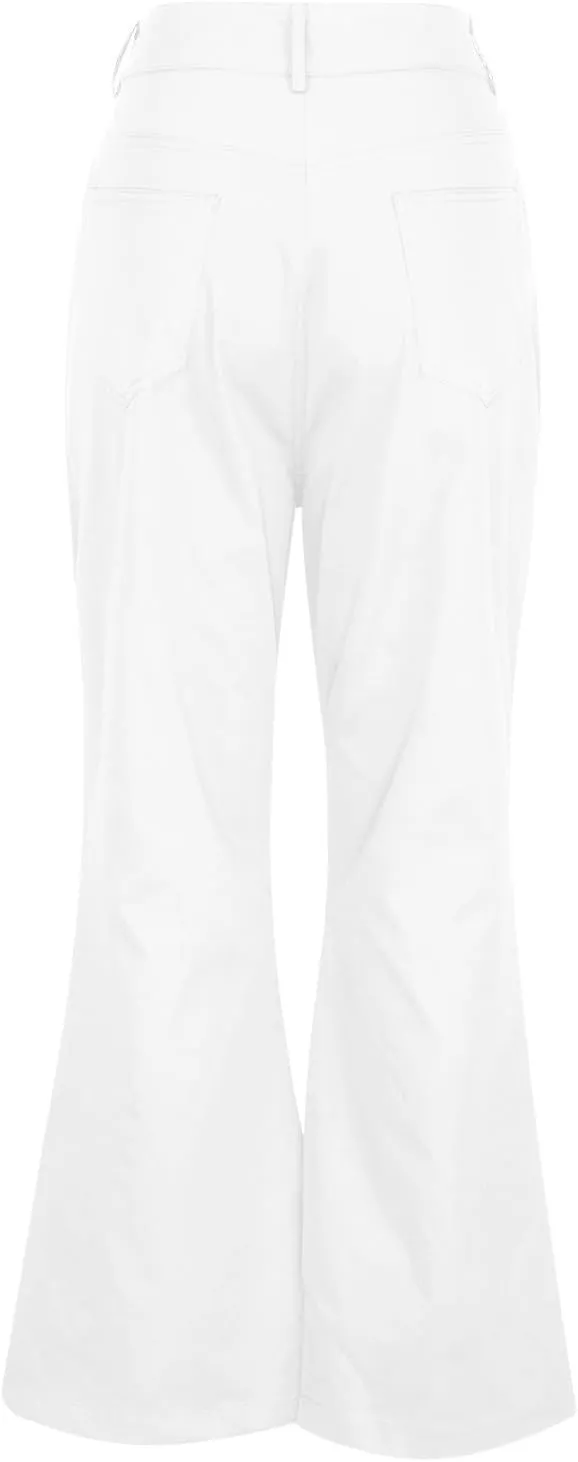 Mens Casual Pants, 70s Outfits for Men Outdoor Solid Color Fashion Summer Slim Fit Baggy Bottom Pants with Pockets