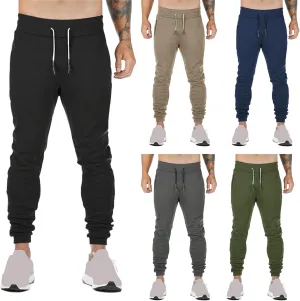 Mens Lightweight Athletic Pants Joggers Slim Fit Stretch Pant Workout Gym Sweatpants Casual Drawstring Trousers 2025