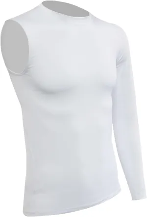 Mens Single Sleeve Compression Shirts One Arm 1/2 Long Sleeve Base Layer Quick Dry Workout Basketball Top