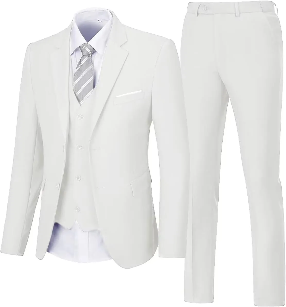 Men's Suit 3 Piece Wedding Suits 2 Buttons Slim Fit Tuxedo Set for Men Prom Casual Business Man Jacket Blazer Vest Pant