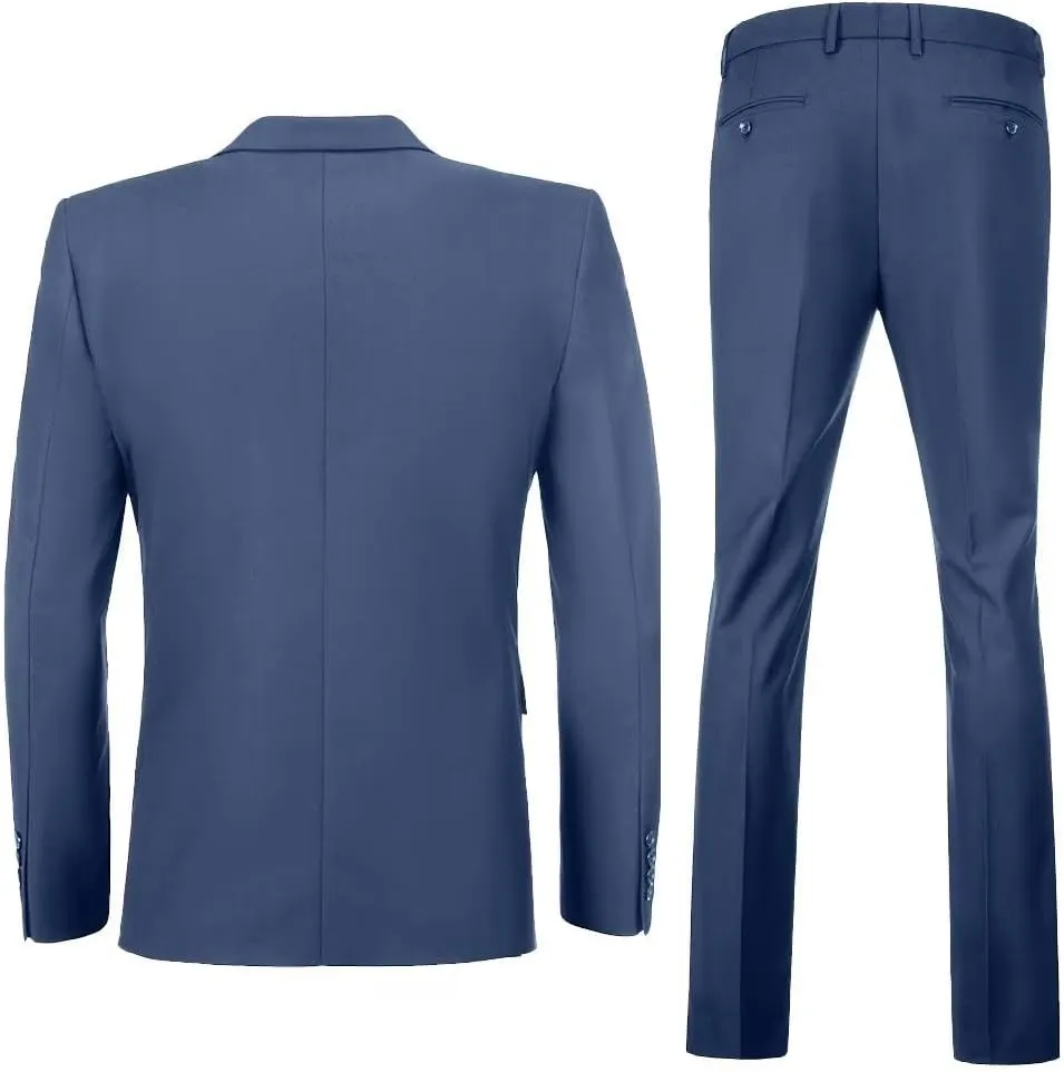 Men's Suit 3 Piece Wedding Suits 2 Buttons Slim Fit Tuxedo Set for Men Prom Casual Business Man Jacket Blazer Vest Pant