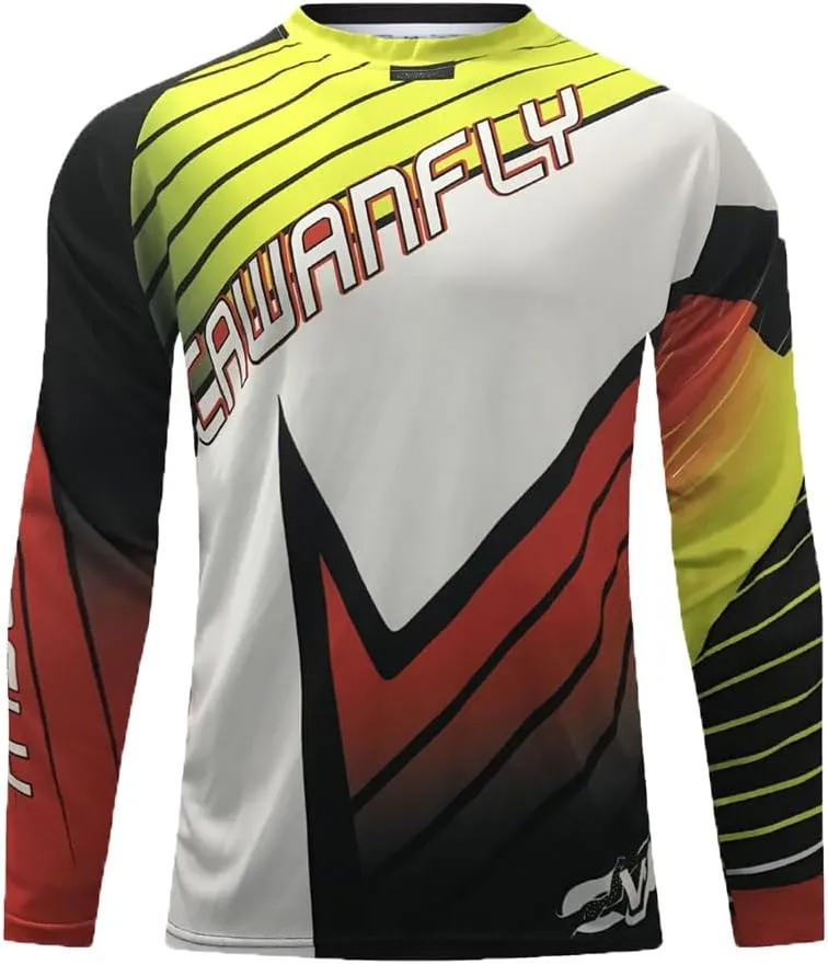 Men's Summer Running Sports Tops Long Sleeve Cycling Jerseys UV Protection Mountain Biking Quick Dry T-Shirts