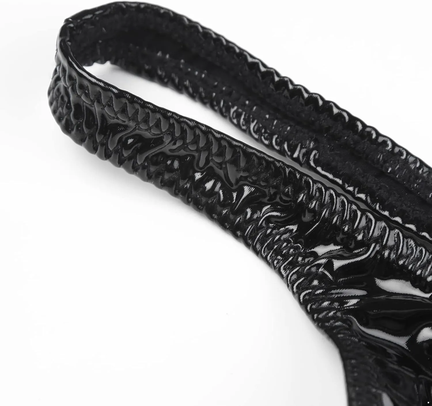 Mens Wet Look Briefs Low Waist Bulge Pouch Thongs G-String Underwear Leather Swim Trunks