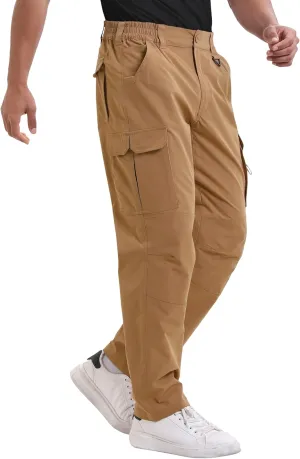 NATUVENIX Tactical Pants for Men, Ripstop Lightweight Cargo Work Pants for Men Water Resistant Mens Hiking Pants Outdoor
