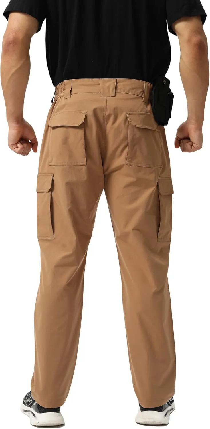 NATUVENIX Tactical Pants for Men, Ripstop Lightweight Cargo Work Pants for Men Water Resistant Mens Hiking Pants Outdoor