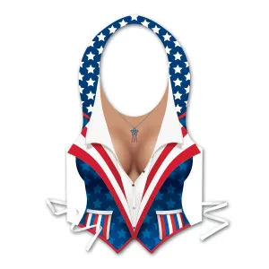 Plastic Female Patriotic Vest