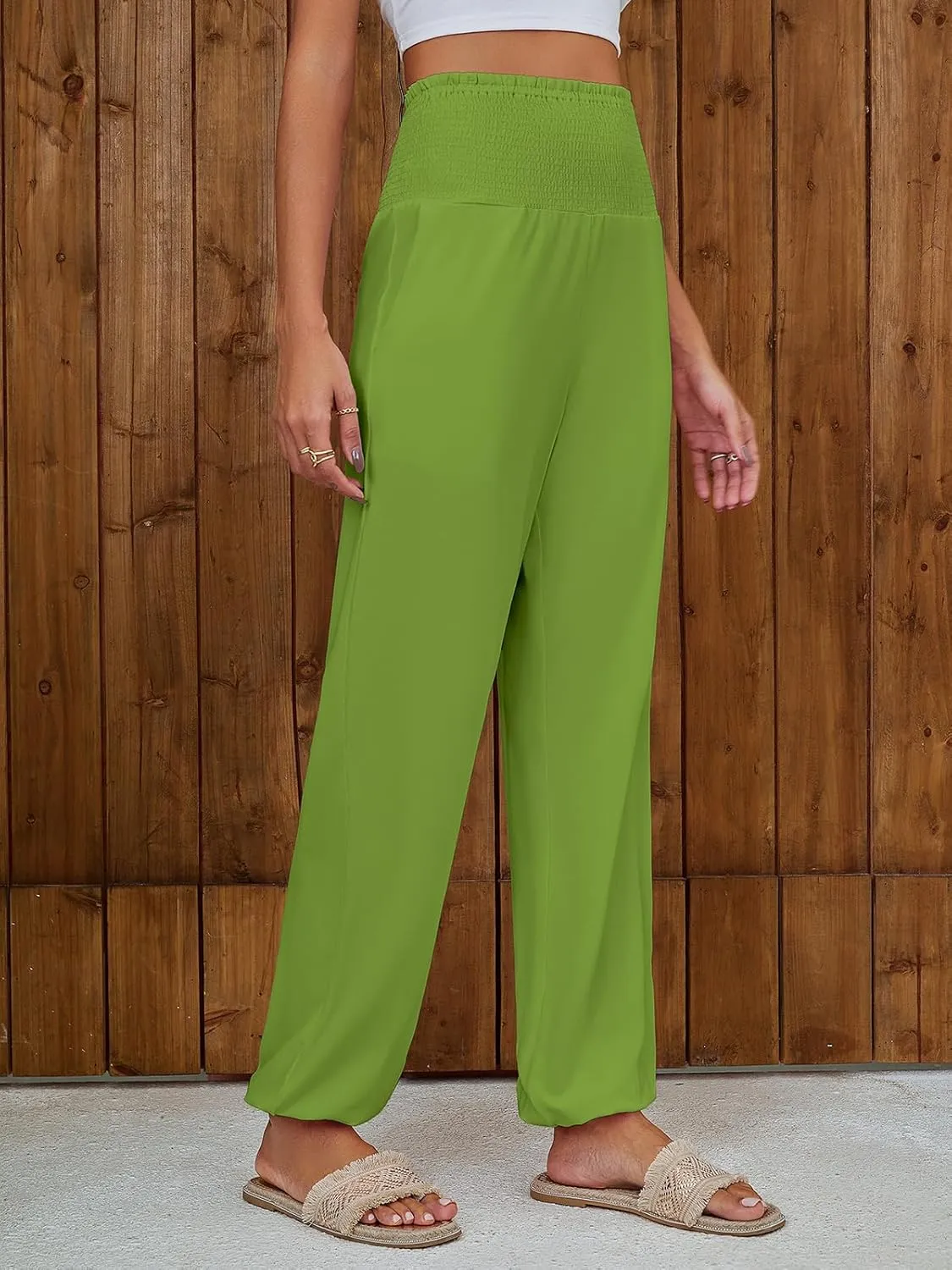 QIANXIZHAN Women's Harem Pants, Joggers Sweatpants Lounge Yoga Boho Clothes with Pockets
