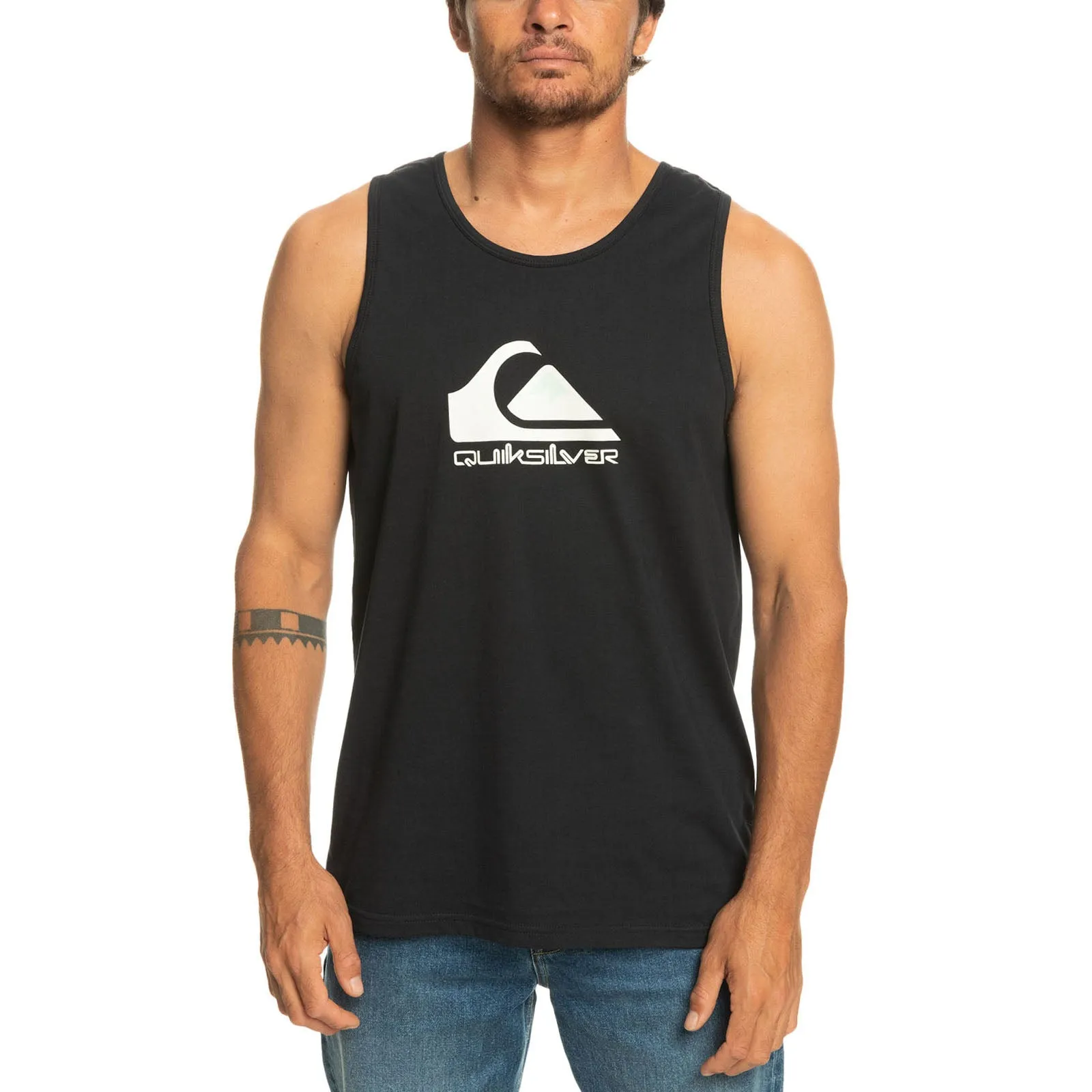Quiksilver Mens Big Logo Cotton Vest Top