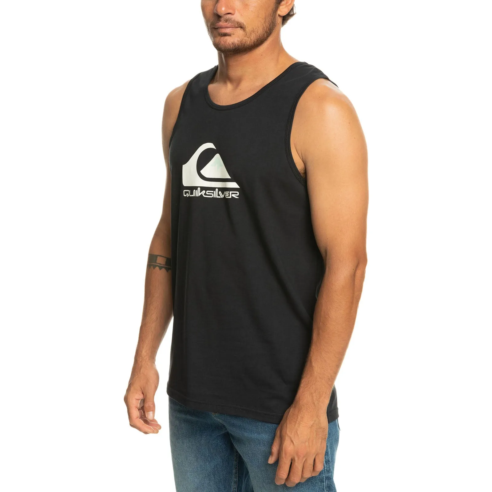 Quiksilver Mens Big Logo Cotton Vest Top