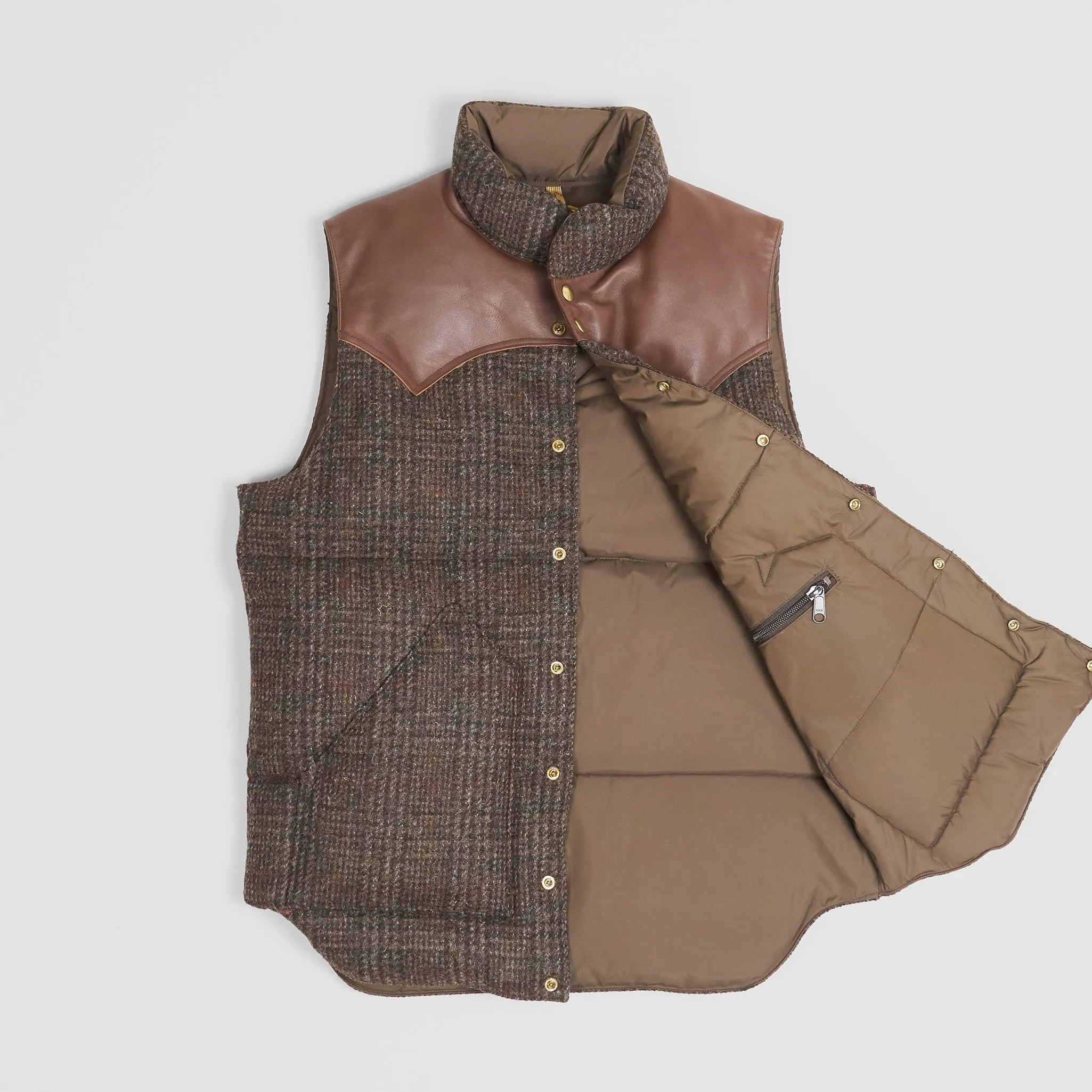 Rocky Mountain Featherbed Harris Tweed Down Vest