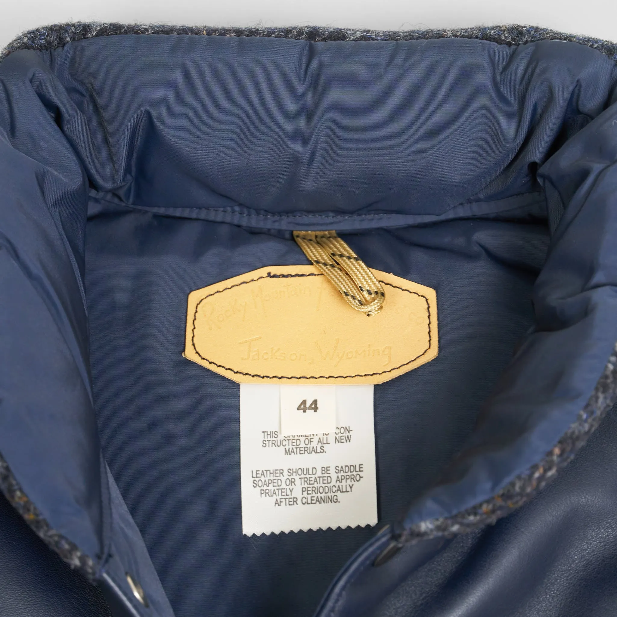 Rocky Mountain Featherbed Harris Tweed Down Vest