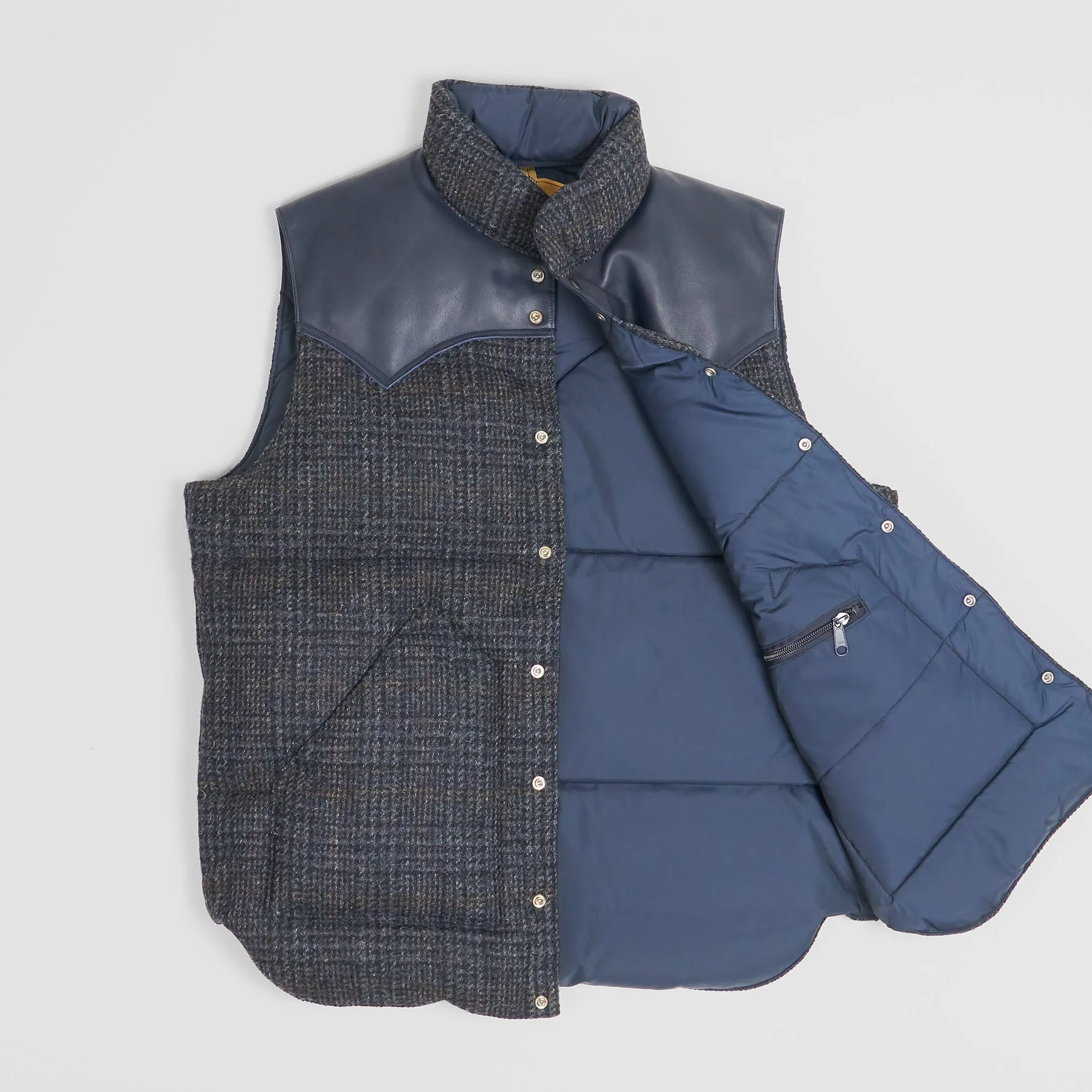Rocky Mountain Featherbed Harris Tweed Down Vest