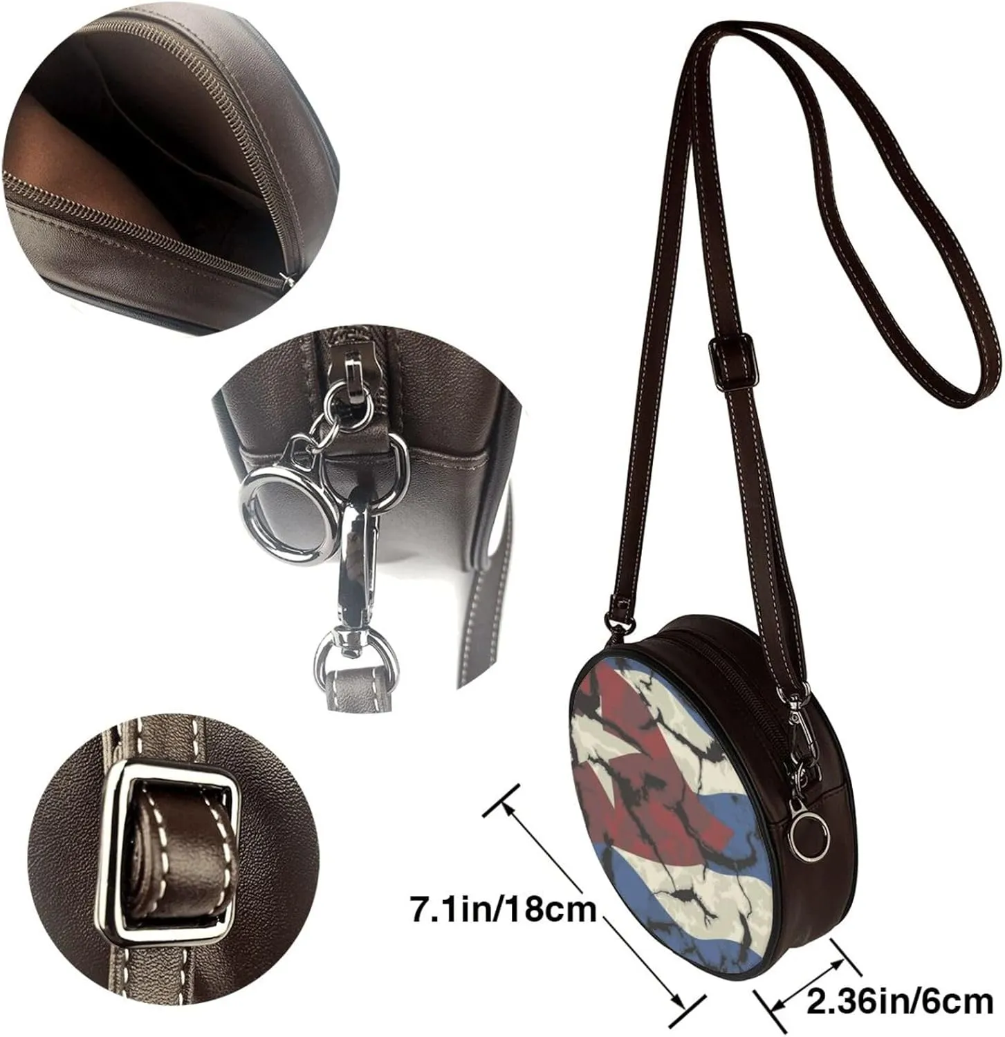 Round Crossbody Bags for Women, Small Purse and Crossbody Handbags Purse Satchel