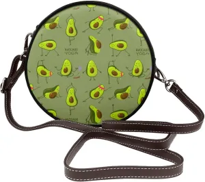 Round Crossbody Shoulder Bag Circle Purse Handbags for Women Small Fashion Clutch Evening Wallet