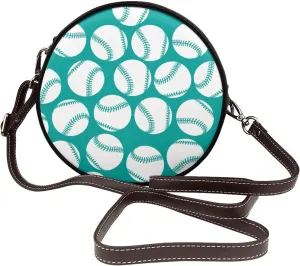 Round Crossbody Wallet, Fashion Circle Crossbody Purse Clutch Handbag