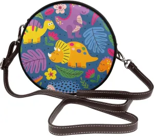 Round Crossbody Wallet, Fashion Circle Crossbody Purse Clutch Handbag